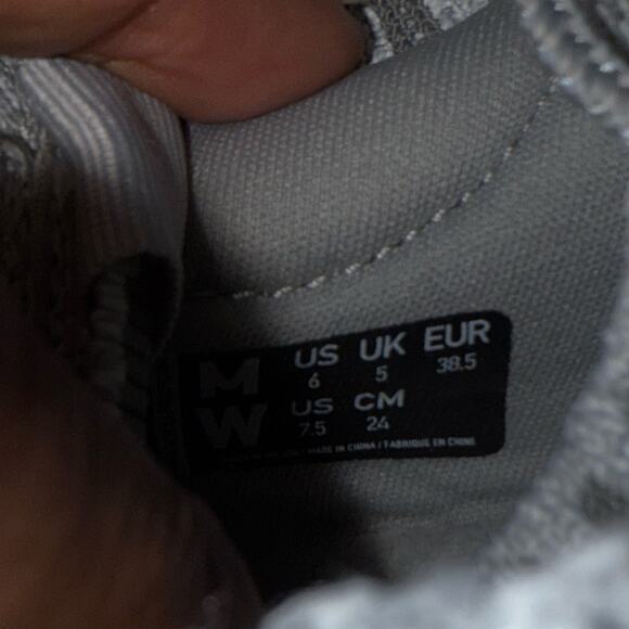 NOBULL Allday Knit Diamond Knit Runner Foam Light cool grey sneaker Size 7.5 - Picture 10 of 11